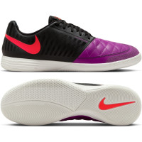 Nike Zaalvoetbalschoenen Lunargato II (IN) Zwart Paars Rood