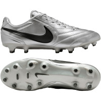 Nike Tiempo Ligera Pro Gras (FG) Metallic Silver Black Football Boots
