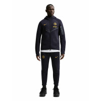 Nike Chelsea Tech Fleece Tracksuit 2026-2027 Black Golden Yellow