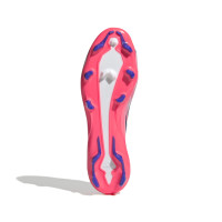 adidas F50 Hyperfast League Gras Voetbalschoenen (FG) Wit Paars Roze