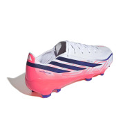adidas F50 Hyperfast League Gras Voetbalschoenen (FG) Wit Paars Roze