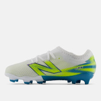 New Balance Furon V9 Team Grass Football Boots (FG) Kids White Yellow Blue