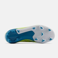 New Balance Furon V9 Team Grass Football Boots (FG) Kids White Yellow Blue