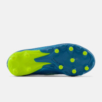 New Balance Tekela V5 Team Low Gras Football Boots (FG) Kids Metallic Blue Yellow