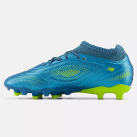 New Balance Tekela V5 Team Low Gras Football Boots (FG) Kids Metallic Blue Yellow