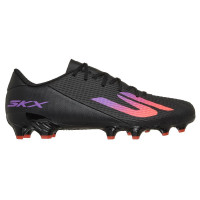 Skechers SKX_2 Low Academy Gras Voetbalschoenen (FG) Zwart Paars Neon