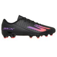 Skechers SKX_2 Low Club Gras / Kunstgras Voetbalschoenen (MG) Zwart Paars Neon