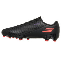 Skechers SKX_2 Low Club Gras / Kunstgras Voetbalschoenen (MG) Zwart Paars Neon
