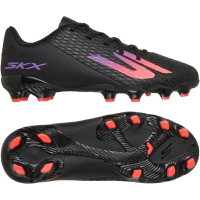 Skechers SKX_2 Grass/Artificial Grass Football Boots (MG) Kids Black Purple Neon