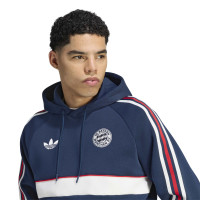 adidas Bayern Munich Originals Hoodie Dark Blue White Red