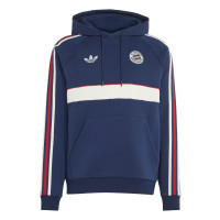 adidas Bayern Munich Originals Hoodie Dark Blue White Red
