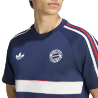 adidas Bayern München Originals T-Shirt Donkerblauw Wit