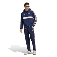 adidas Bayern München Originals Trainingspak Hooded Donkerblauw Wit Rood