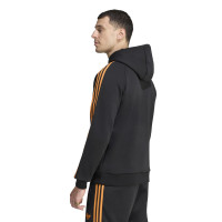 adidas Ajax Originals Tracksuit Hooded Black Orange