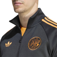 adidas Ajax Originals Trainingspak Full-Zip Zwart Oranje