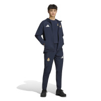 adidas Real Madrid Tiro Travel Trainingspak 2026-2027 Donkerblauw Wit