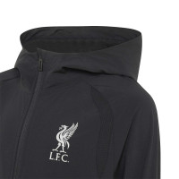 adidas Liverpool Tiro Travel Tracksuit 2026-2027 Kids Black White