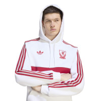 adidas Liverpool Originals Hoodie White Red