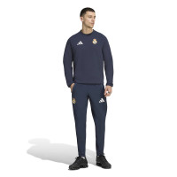 adidas Real Madrid Tiro Travel Crew Sweater 2026-2027 Donkerblauw Wit