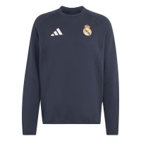 adidas Real Madrid Tiro Travel Crew Sweater 2026-2027 Donkerblauw Wit