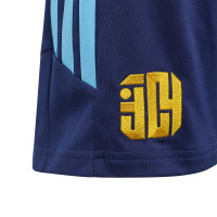 adidas Lamine Yamal Training Short Kids Dark Blue Orange