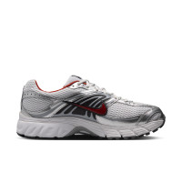 Nike Air Max Moto 2K Sneakers Light Grey Red Metallic Silver Black