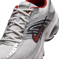 Nike Air Max Moto 2K Sneakers Light Grey Red Metallic Silver Black