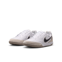 Nike Tiempo Streetgato Kids Street Football Boots White Black Beige