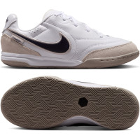 Nike Tiempo Streetgato Kids Street Football Boots White Black Beige