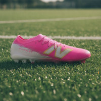 New Balance Furon V8 Elite Gras Football Boots (FG) Hot Pink White Gold