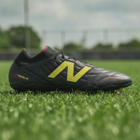 New Balance Tekela V5 Elite Low Gras Voetbalschoenen (FG) Zwart Geel Rood