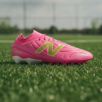 New Balance Tekela V5 Team Low Gras Football Boots (FG) Hot Pink White Gold