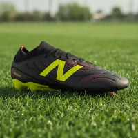 New Balance Tekela V5 Team Low Gras Football Boots (FG) Black Yellow Red