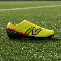New Balance Furon V8 Team Grass Football Boots (FG) Kids Yellow Black Red