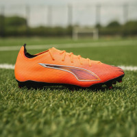 PUMA Ultra 6 Ultimate Carbon Grass Football Boots (FG) Women Orange Black Silver