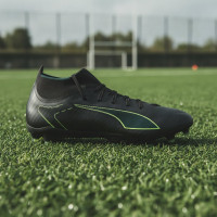 PUMA Ultra 6 Match+ High Gras / Kunstgras Voetbalschoenen (MG) Zwart Donkergroen Lichtgroen