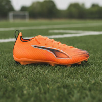 PUMA Ultra 6 Pro Gras / Kunstgras Voetbalschoenen (MG) Kids Oranje Zwart Zilver