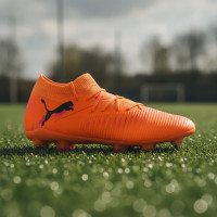 PUMA Future 8 Match IJzeren-Nop Voetbalschoenen (SG) Oranje Roze Zwart