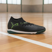 PUMA Future 8 Match Zaalvoetbalschoenen (IN) Zwart Donkergroen Lichtgroen