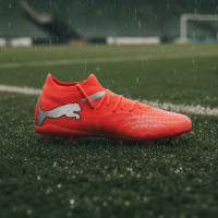 PUMA Future 9 Match Iron Stud Football Boots (SG) Bright Red Silver Black