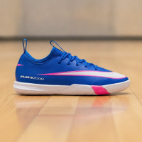 Nike Zoom Mercurial Vapor 16 Academy Zaalvoetbalschoenen (IN) Kids Blauw Wit Felroze