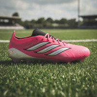 adidas Predator Elite Gras Voetbalschoenen (FG) Felroze Zilvergrijs Zwart Goud