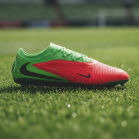 Nike Phantom 6 Low Haaland Elite Gras Voetbalschoenen (FG) Felgroen Rood Zwart