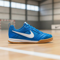 Nike Gato Zaalvoetbalschoenen (IN) Kids Blauw Wit Bruin