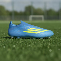 adidas F50 Elite Laceless Iron Stud Football Boots (SG) Blue Neon Yellow