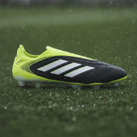 adidas Copa Pure III Elite Veterloze IJzeren-Nop Voetbalschoenen (SG) Zwart Wit Neongeel