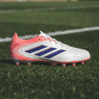 adidas Copa Pure III League Gras / Kunstgras Voetbalschoenen (MG) Kids Gebroken Wit Blauw Roze