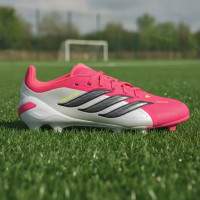 adidas Predator Elite Gras Football Boots (FG) Kids Red White Black
