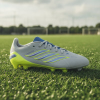 adidas Predator Elite Gras Football Boots (FG) Kids Light Blue Blue Yellow
