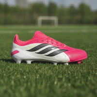 adidas Predator League Gras Voetbalschoenen (FG) Kids Rood Wit Zwart